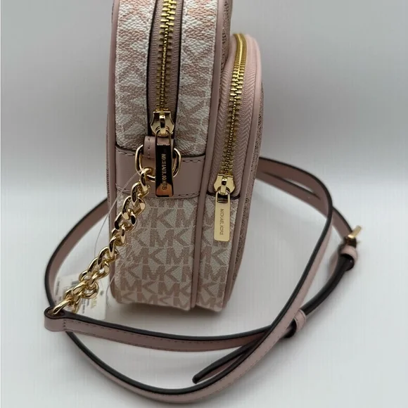 Michael Kors‎ Rose Gold Pink Jet Set Crossbody Bag - Picture 2 of 6